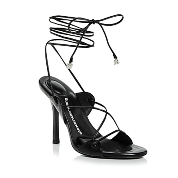 Alexander Wang Lucienne Ankle Tie Sandal Black Size 37EU 240338